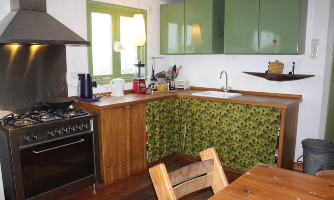 Feerwerd Boat Rental | De Tonga, houseboat with a rural view