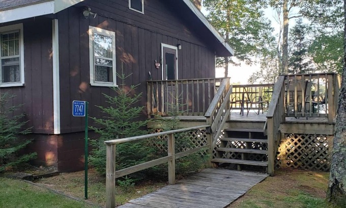 St Germain House | Delightful lakeside cottage on Little Saint Germain with private dock and sandy