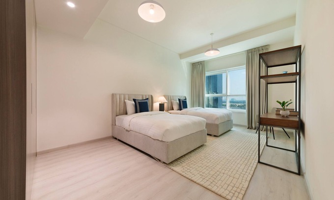 Trade Center Apartment | Deluxe Apt w/Direct Views of Dubai Future Museum