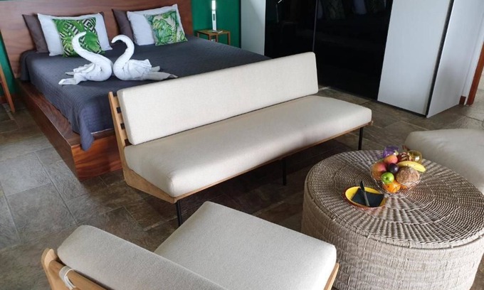 Javilla House | Deluxe Double Room w/Terrace and Sea View to San Miguel Beach