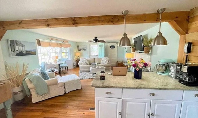 Dennis Port House | Dennis Port summer escape with big yard, movie theater