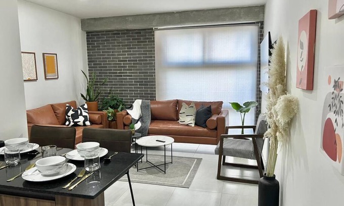 Zapopan Apartment | DEPA BOHO AL SUR Pet Friendly Piscina Gym Sala de Cine