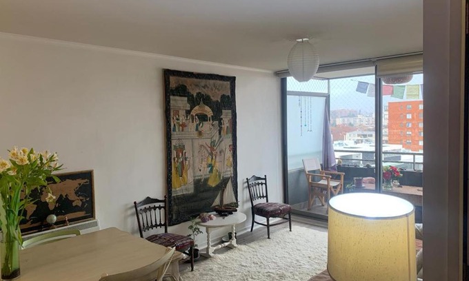 Santiago Apartment | Departamento luminoso a pasos del Barrio Italia con vista a la cordillera