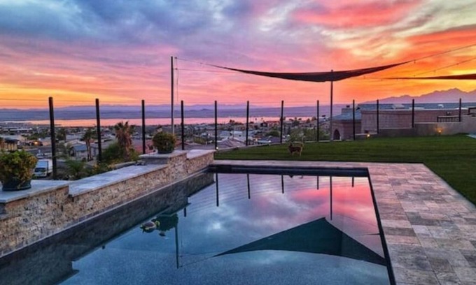 Lake Havasu City House | Desert Oasis Retreat ★ Stunning Views ★ Pool & Spa ★ Lake Havasu Escape”