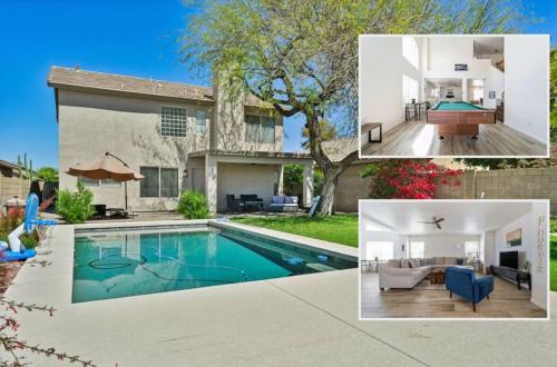 Tatum Highlands House | Desert Oasis with Pool & Pool Table Full Kitchen