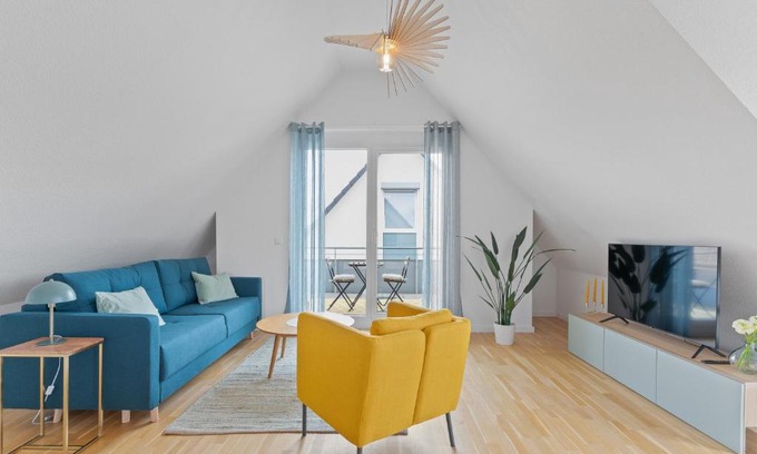 Leinfelden-Echterdingen Apartment | Design-Apartment - Küche - Balkon - Tiefgarage
