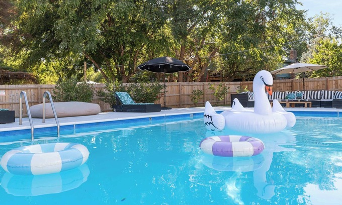 West Omaha House | Designer Home w/Private Pool, Theatre & Games!