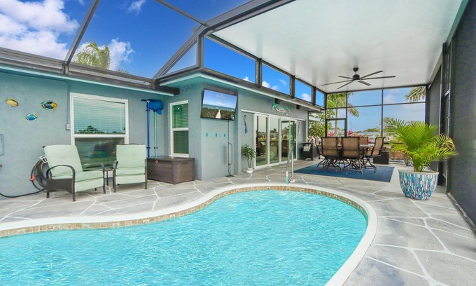 Lochmoor Waterway Estates House | Direct Access Lagoon Home With Private Heated pool - Villa Vinsetta