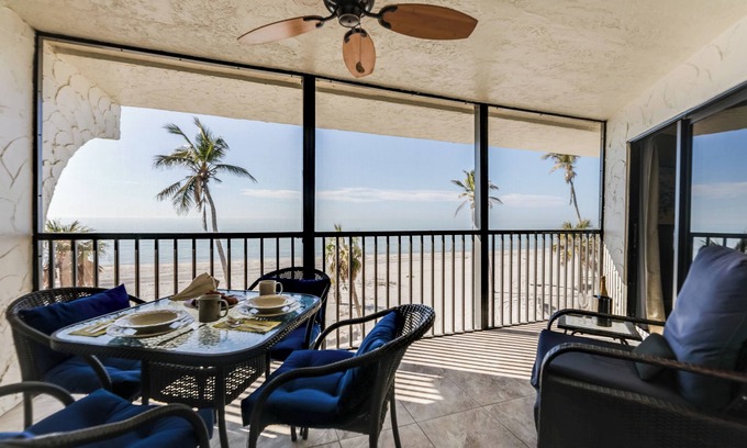 Sanibel Condo | Direct Beach Front/Best View of Gulf Remodeled Pointe Santo E36 Sanibel