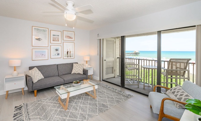 Cocoa Beach Condo | Direct Beach Views Throughout Oceanfront Paradise Corner Unit with Heated Pool