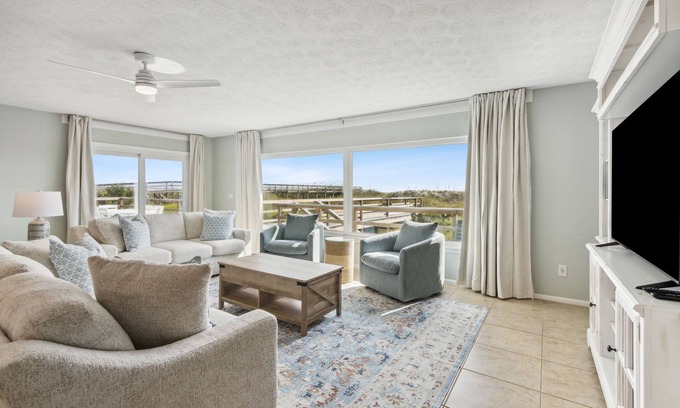 Fernandina Beach House | Direct Oceanfront | N Fletcher Beach House | All Rooms Oceanfront | Huge Deck | Bell's Retreat