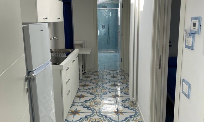 Centola Apartment | Directly on the beach at Palinuro harbor with crystal clear water.