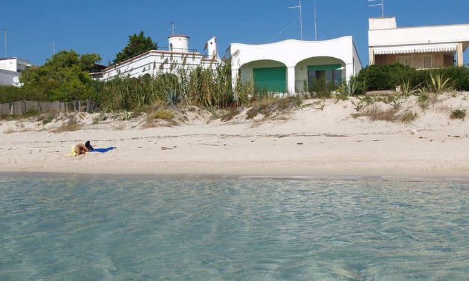 Scala di Furno Apartment | Directly on the beach. 6 beds in villa with private access to the sea