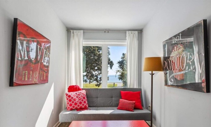 Newport News Apartment | Discover a compact studio with private Chesapeake Bay view, designed for extended stays