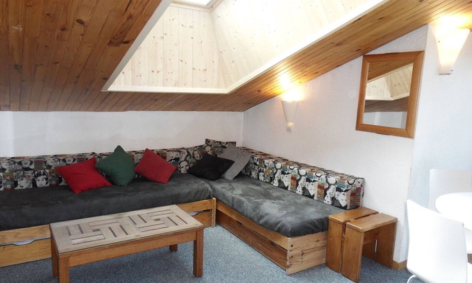 Belle Plagne Apartment | Divisible Studio for 4 with Balcony and Pistes View