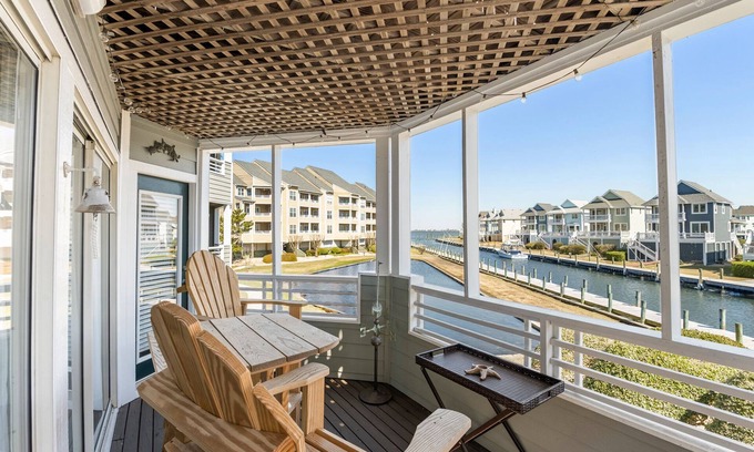 Manteo Condo | Dock Holiday: Canalfront condo, Water Views, Fisherman's dream with Boat Dock