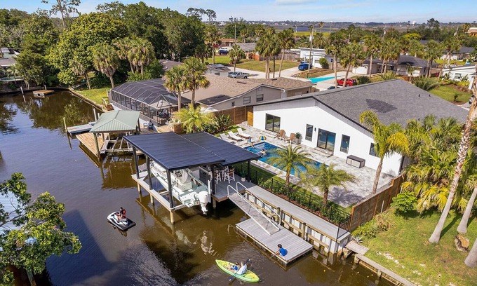 Isle of Palms House | Dockside: Boat dock, Heated Pool, Close to Beach
