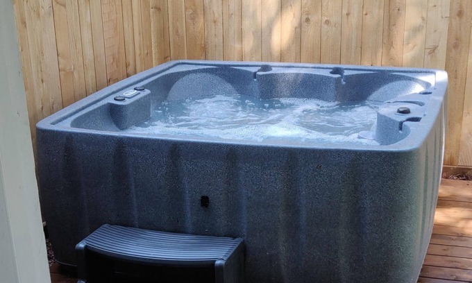 South Beach House | Dog-friendly home near the beach - private hot tub, wood-burning fireplace & W/D