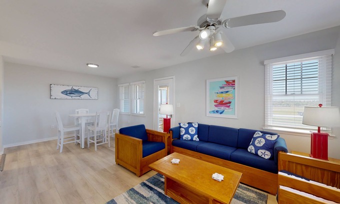 Buxton House | Dog-friendly townhouse with pool access, W/D, AC & ocean views - walk to beach
