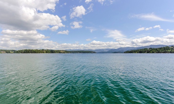 Clarksville Cabin | Dog-friendly waterfront cabin w/dock, boat slip, patio, deck & mountain views