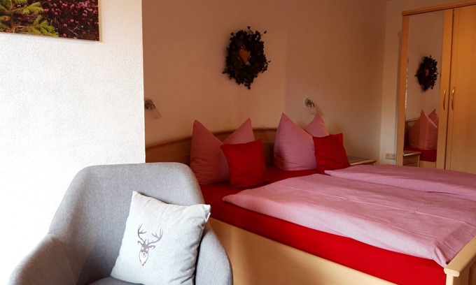 Ramsau bei Berchtesgaden Apartment | Double room no. 4, shower/toilet/balcony, TV, sitting area, non-smoking, upper floor