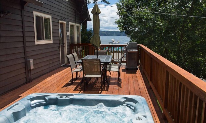 Coeur d'Alene House | Downtown w/Views, Hot Tub Overlooking the Lake and Steps to Tubbs Hill