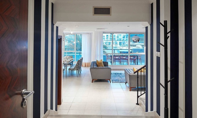 Al Sufouh 2 Apartment | Dream Inn - 4BR Duplex Apartment in Dubai Marinan