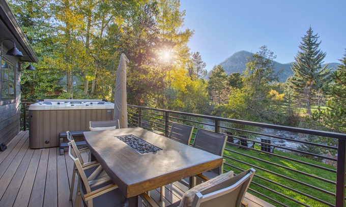 Frisco House | Dreamy home on river, mountain views, steps from town.