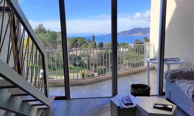 Porticcio Apartment | Duplex 2-room apartment with terrace near beaches, Parking included