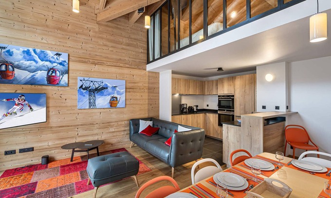 Courchevel Apartment | Duplex Close to Ski Slopes with Stunning Views in Courchevel