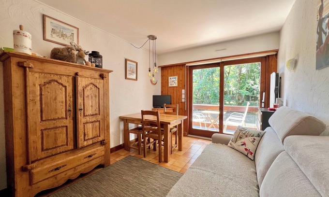 Megeve Apartment | Duplex with bedroom & bathroom in a quiet area close to gondola and city center