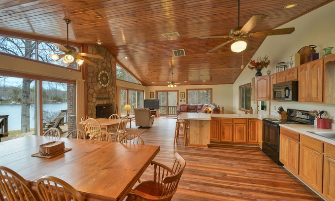 Bumpass House | Eagles Landing- Large Waterfront Home, Private Side, Private Boat Ramp, Firepit
