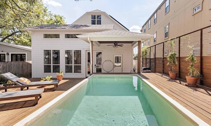 Holly House | East Austin Luxury Home + Detached Loft + Heated Saltwater Pool + Near Downtown