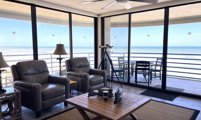 New Smyrna Beach Condo | Ebb Tide 307 Gorgeous beachfront condo, 3 beds 3 baths, ocean views