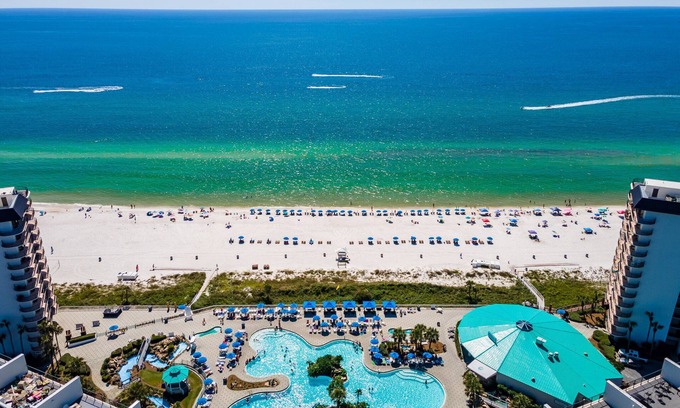 Panama City Beach Villa | Edgewater Beach Resort! 11 pools and gulf front hot tubs!