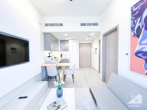 Nad Al Sheba Apartment | Elegant 1BR with Balcony in Azizi Riviera