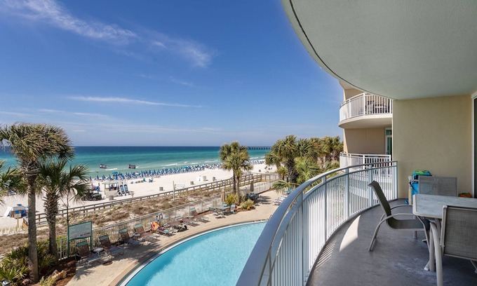 Panama City Beach Condo | Elegant Aqua Condo | Gulf Views, Private Balcony, Pools, Hot Tubs & Beach