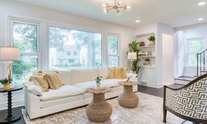 Cleveland House | Elegant Cleveland Home: 3BR, Designer Kitchen & Sunroom
