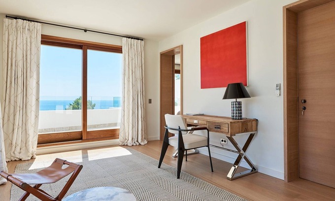 Santa Eulalia del Rio Villa | Elegant Ibiza Villa | Serena Vista | 5 Bedrooms | Unrivalled Views Over Sol Den.