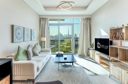 Jadaf Apartment | Elite LUX Holiday Homes - Skyline Oasis – 1BHK Premium Apt in Al Jaddaf