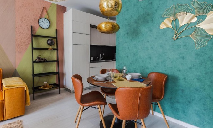 Corvin negyed Apartment | Emerald Kissed Golden Gem