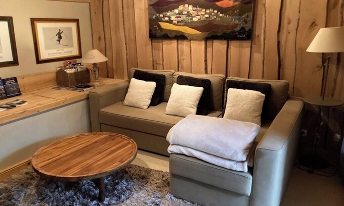 Les Bossons Ski Chalet | EN CHALET JARDIN FACE CHAINE DU MONT-BLANC DUPLEX MANSARD 40M2 ⭐️ ⭐️⭐️⭐️⭐️
