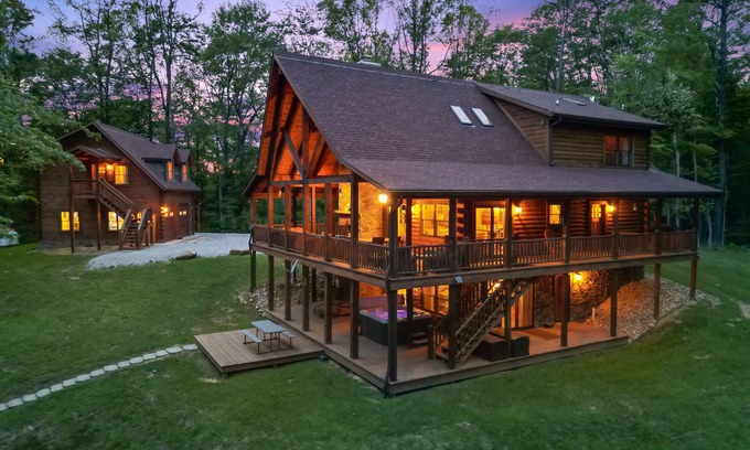 South Bloomingville Cabin | Enchanted Forest Lodge | Game Room | Hot Tub