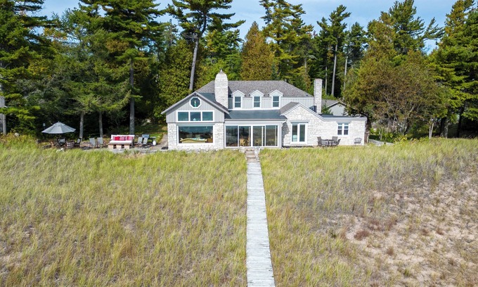 Sturgeon Bay House | Enjoy 360 feet of each frontage and access to 3 miles of beach