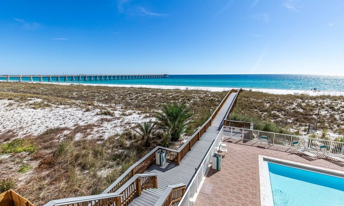 Navarre Beach Condo | Enjoy Beautiful Sunrises and Sunsets make Oceanfront memories to last a lifetime
