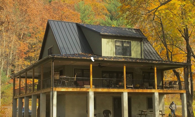 Hyner Cabin | Enjoy Pine Creek and the PA. Rail Trail... steps from this brand new cabin...