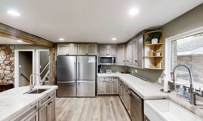 Gaylord House | Entertainer's acreage near skiing with indoor pool, bar & gym - dog-friendly