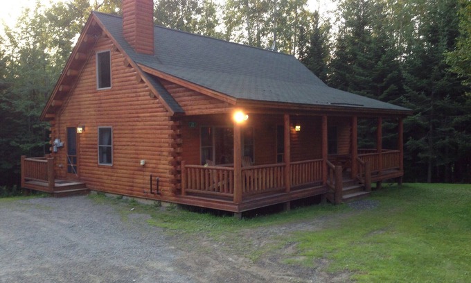 Rangeley Cabin | Entire private beautifuly fully appointed log cabin with Shared Lake Frontage.