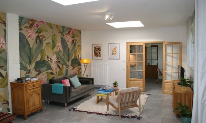 Mouvaux Apartment | Entire property: quiet apartment in former cookie factory with garden