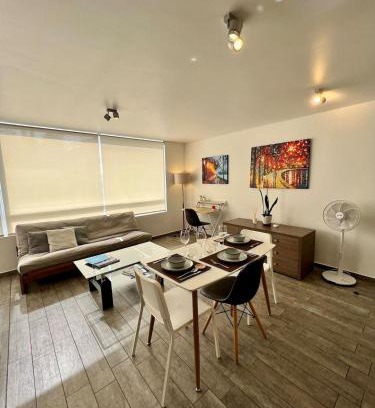 Apoquindo Apartment | Equipado Estudio en Los Dominicos